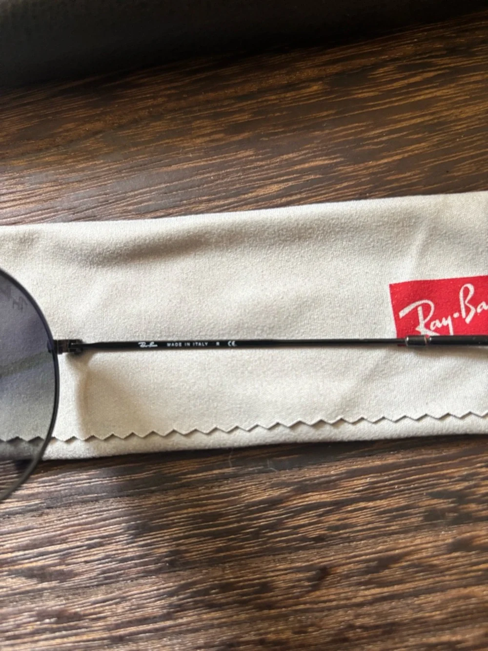 Ray-Ban Black Round Metal Sunglasses